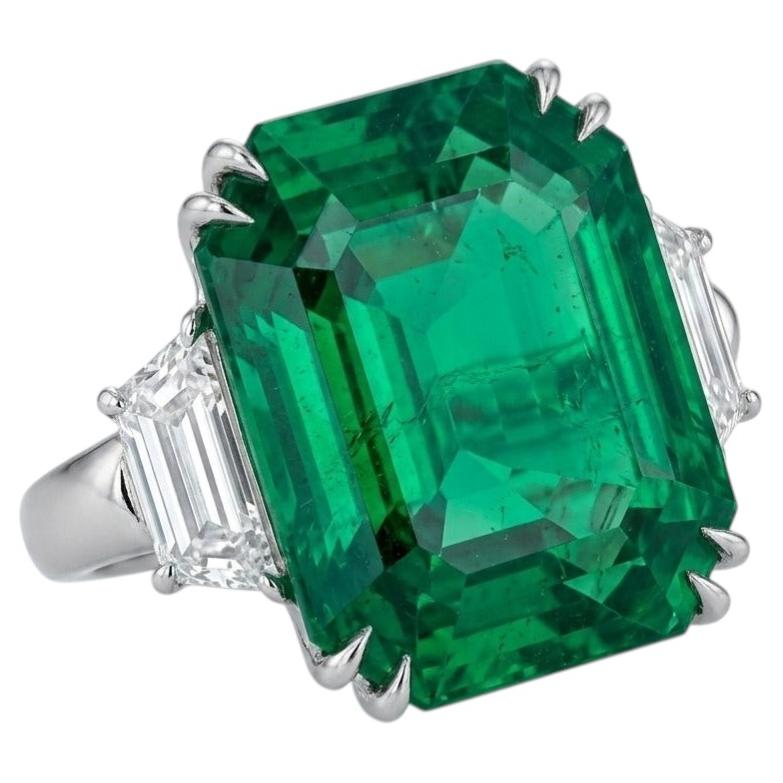 Colombian Emerald and Diamond Ring – 6.50 Carat GIA Certified Emerald