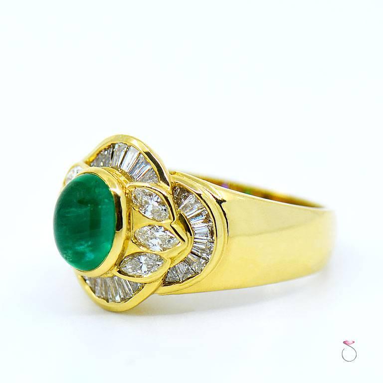 Colombian Emerald and Diamond Ring 4