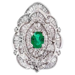 Colombian Emerald and Diamond Ring