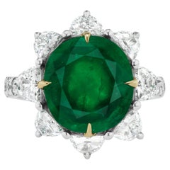 Kolumbianischer Smaragd- und Diamantring
