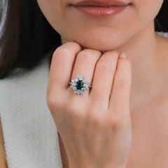 Colombian Emerald And Diamond Statement Ring