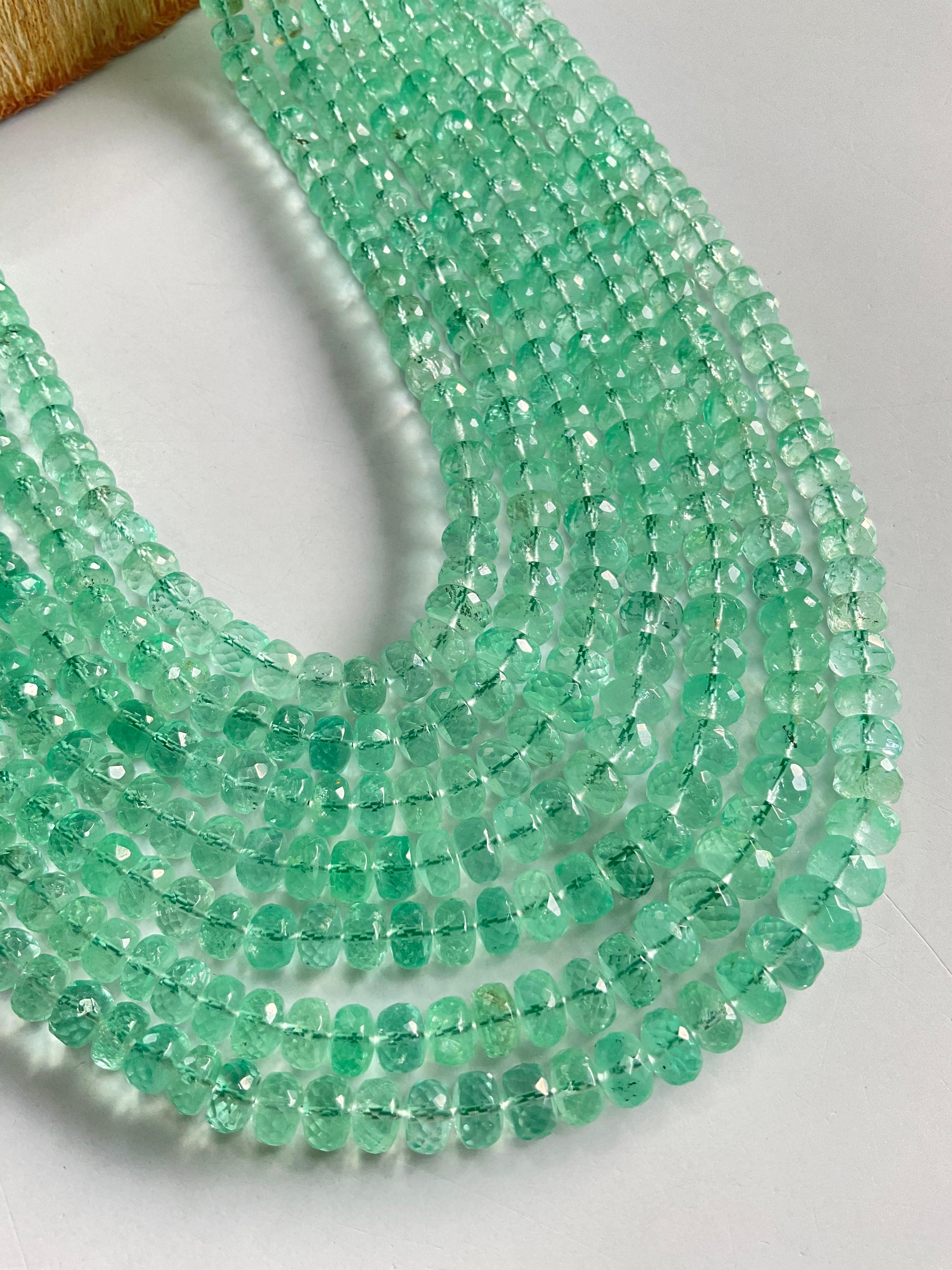 colombian emerald beads