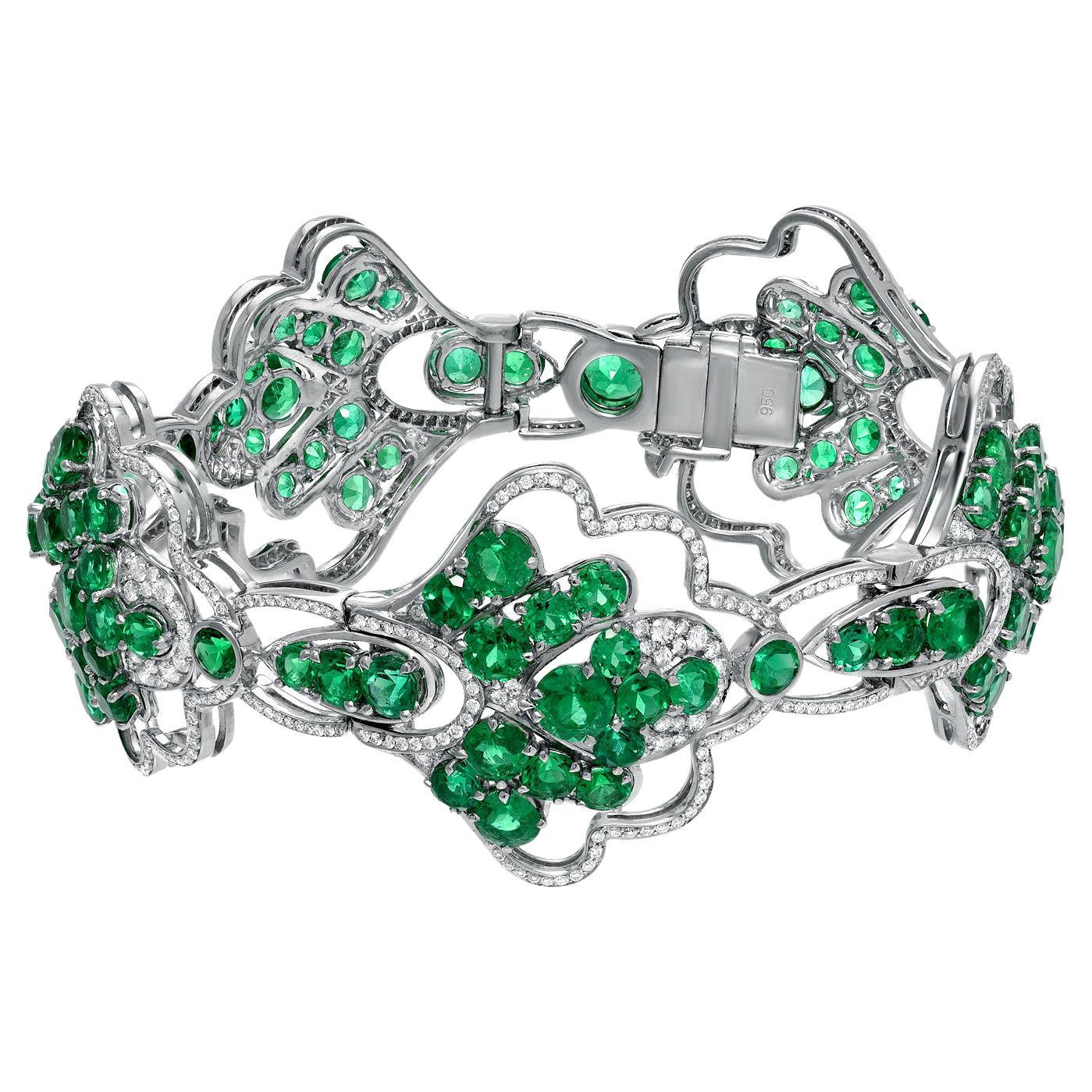 Pulsera Esmeralda Colombiana 21.18 Quilates en venta