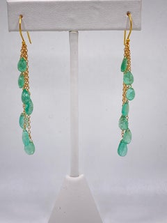 Colombian Emerald Cascade Earrings