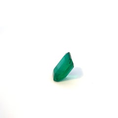 Colombian Emerald-Cut Emerald Loose Gemstone, Gübelin Certified