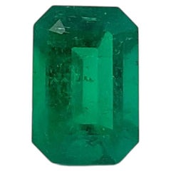 Colombian Emerald-Cut Emerald Loose Gemstone, Gübelin Certified