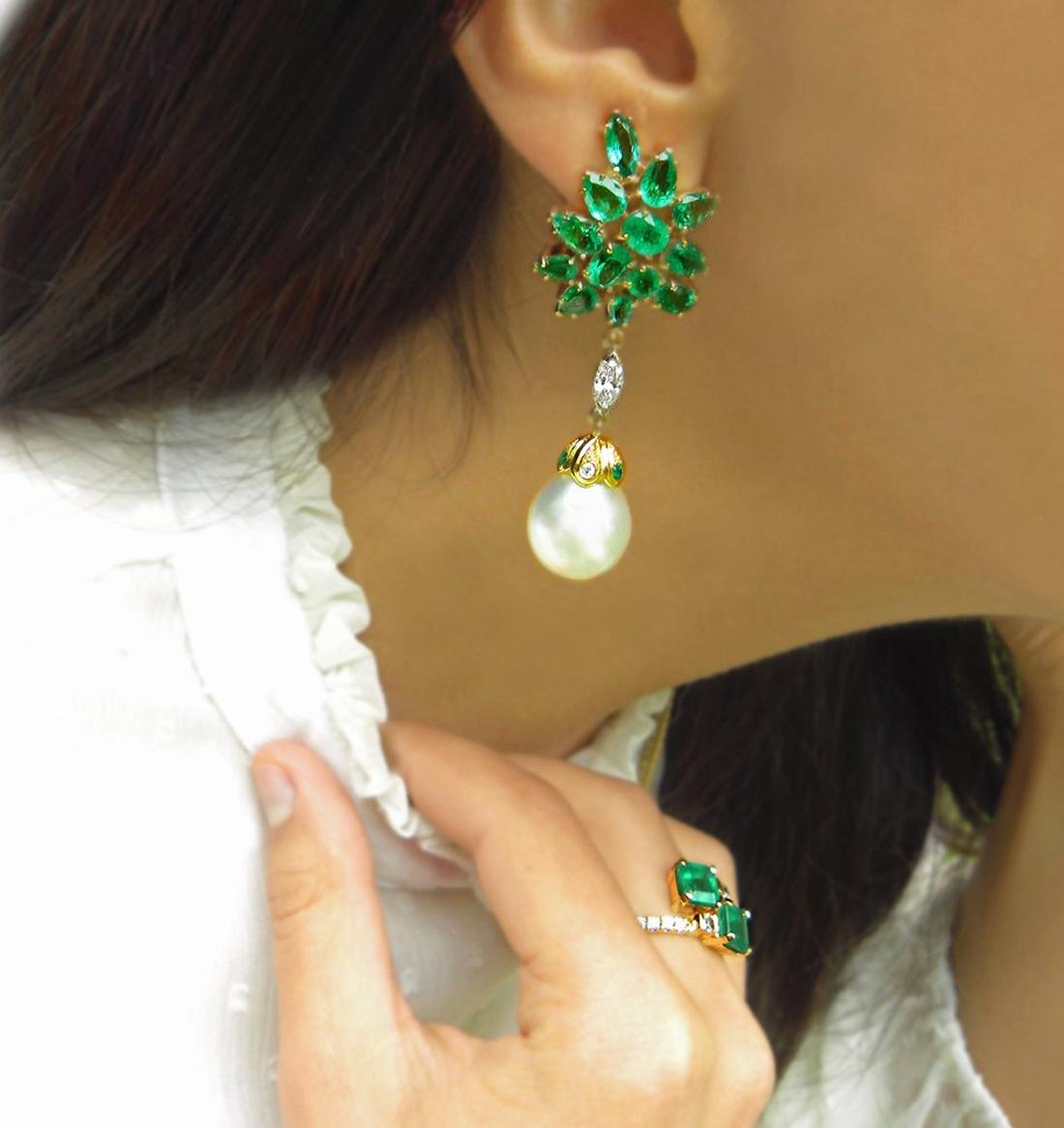 Colombian Emerald Diamond Bypass 