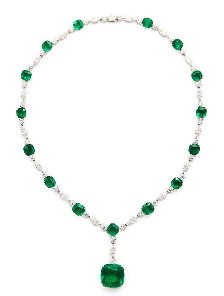 women's emerald necklace