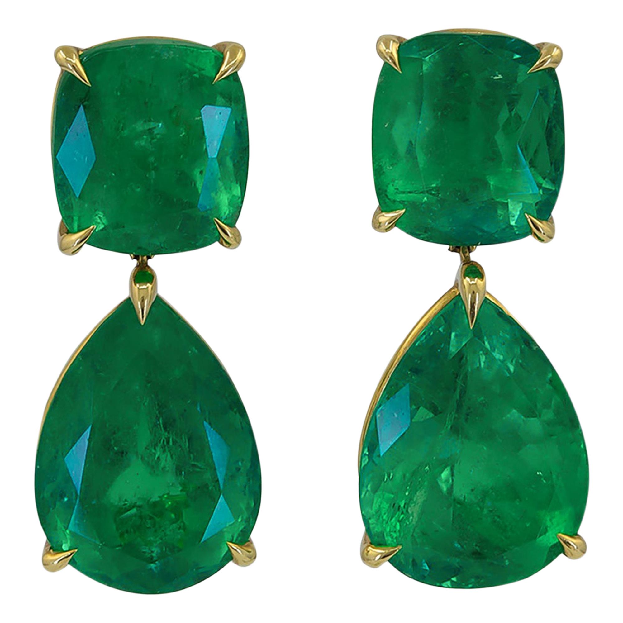 Emerald Earrings - Hazey Designs