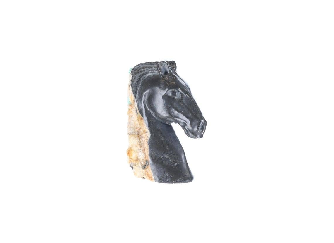 Sculpture de cheval colombien en cristal brut Unisexe en vente