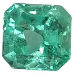 Esmeralda colombiana suelta, 0,48 ct talla octogonal, años 90
