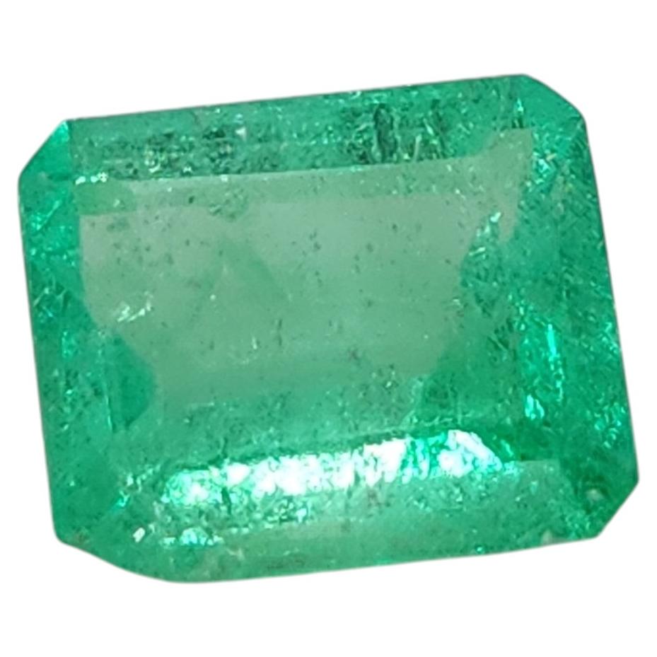 Colombian Emerald Loose Gemstone, 0.49ct Octagonal Cut, 1990s For Sale
