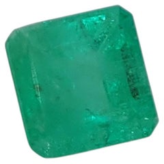 Colombian Emerald Loose Gemstone, 0.52ct Square Cut, Unisex, 1990