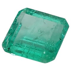 Colombian Emerald Loose Gemstone, 0.57ct Square Cut, Unisex, 1990
