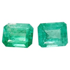 Colombian Emerald Loose Gemstone, 1.19ct Emerald Cut, 1990s