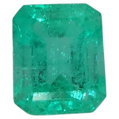 Colombian Emerald Loose Gemstone, Octagonal Cut, 0.77 Carat, Natural