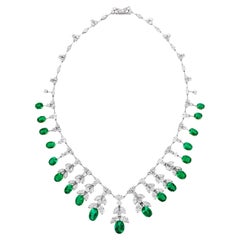 Colombian Emerald Necklace, 24.37 carats