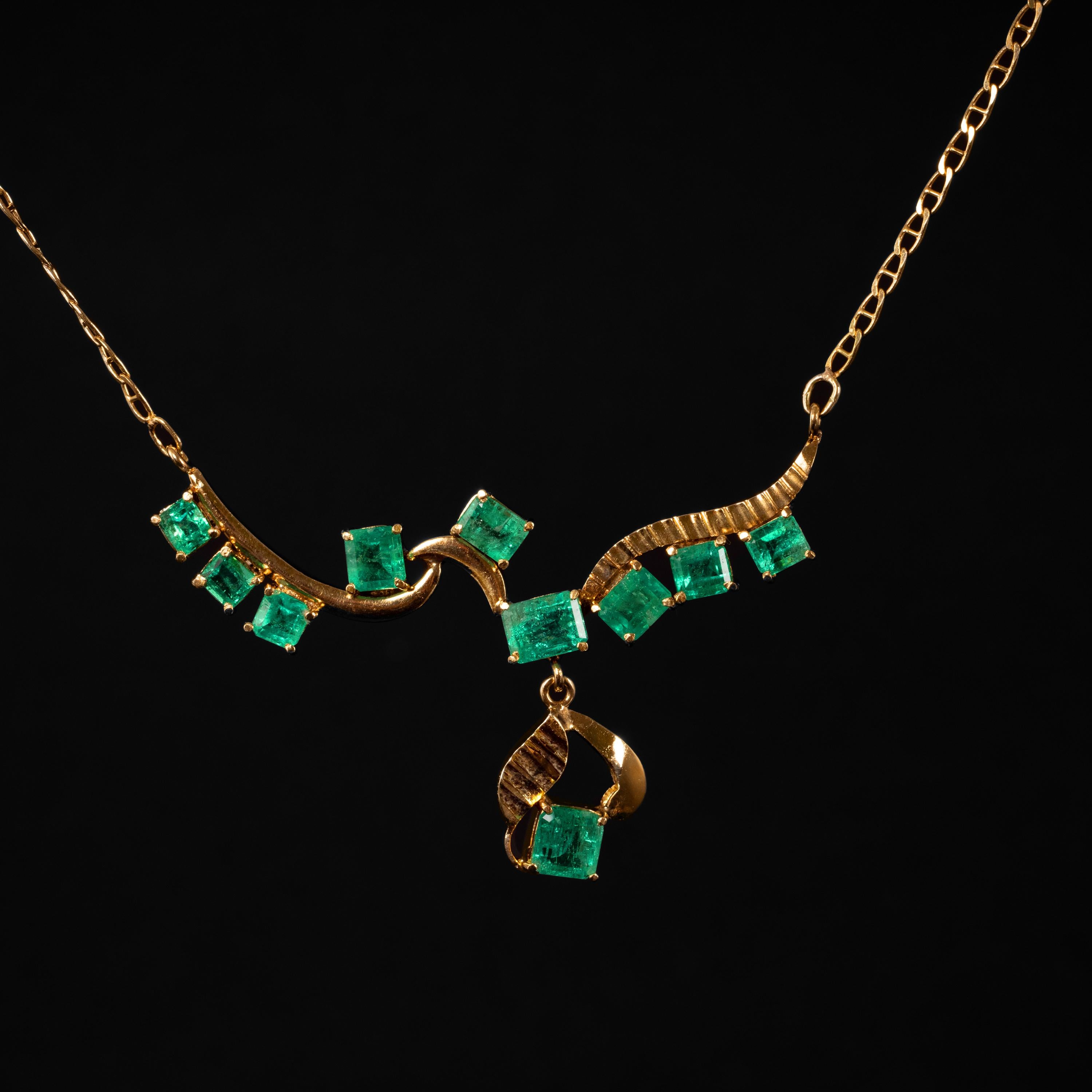 colombian emerald pendant