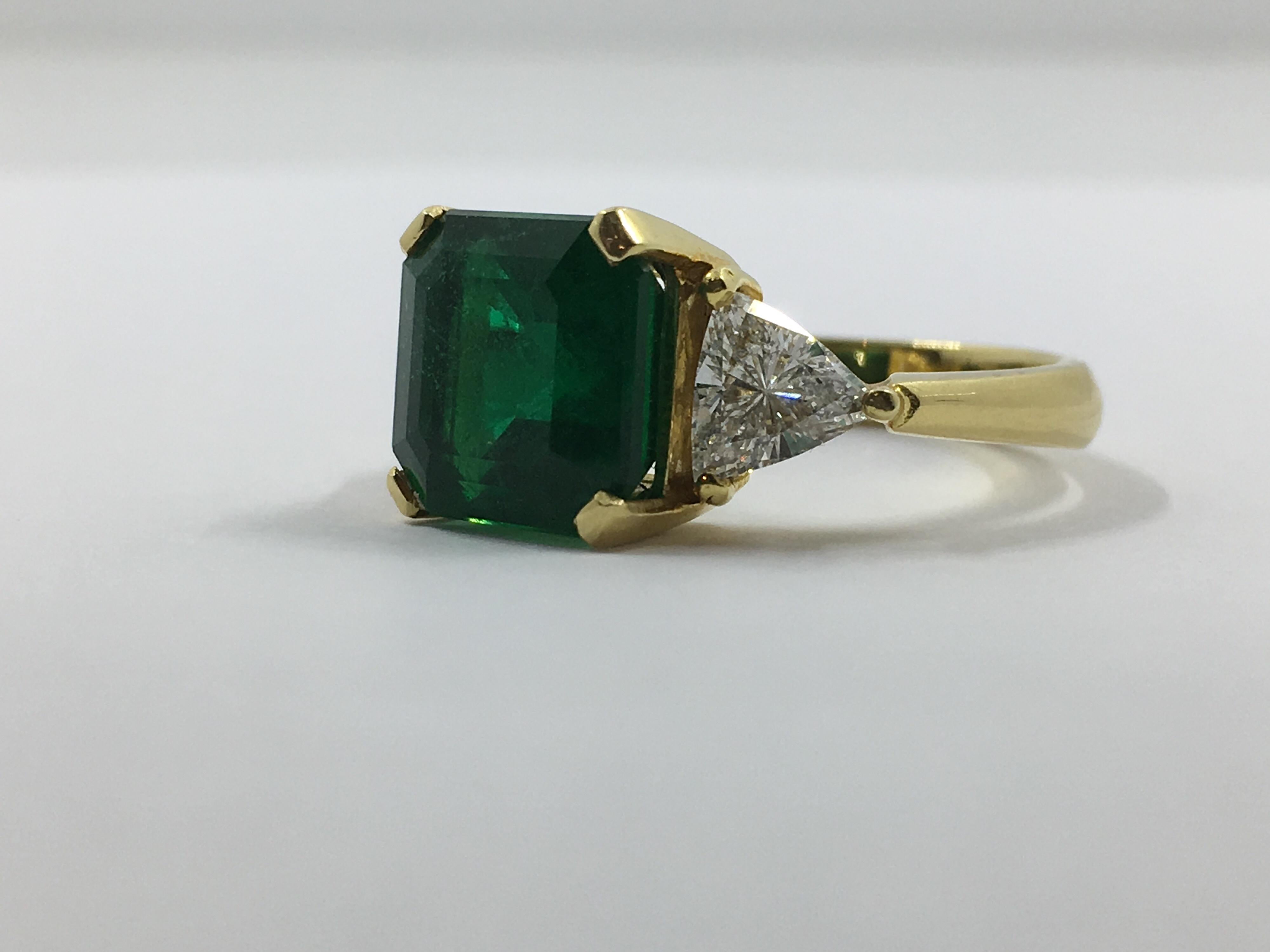 Neoclassical Colombian Emerald Ring # 21-11606 For Sale