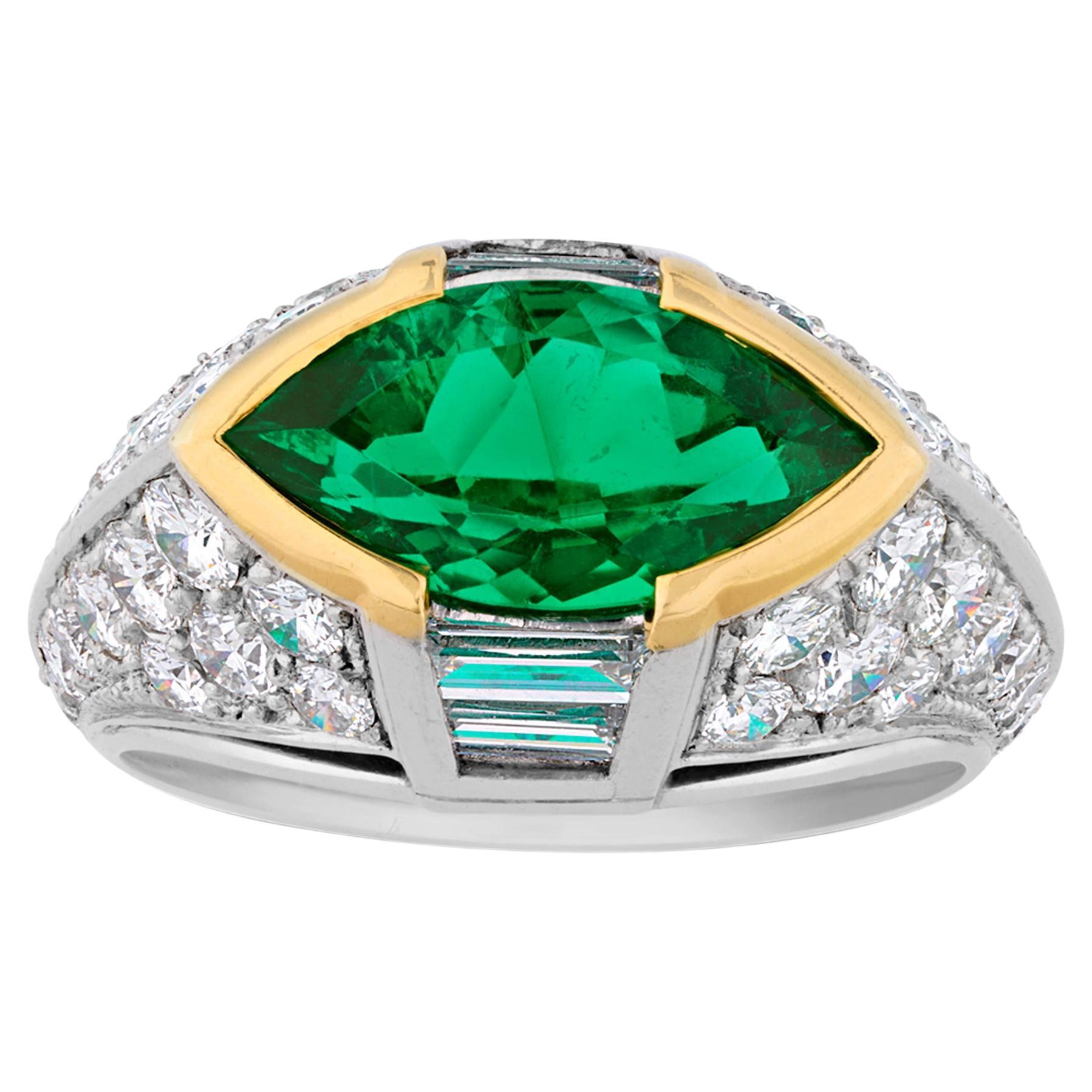 Anillo de Esmeralda Colombiana, 2.50 quilates en venta