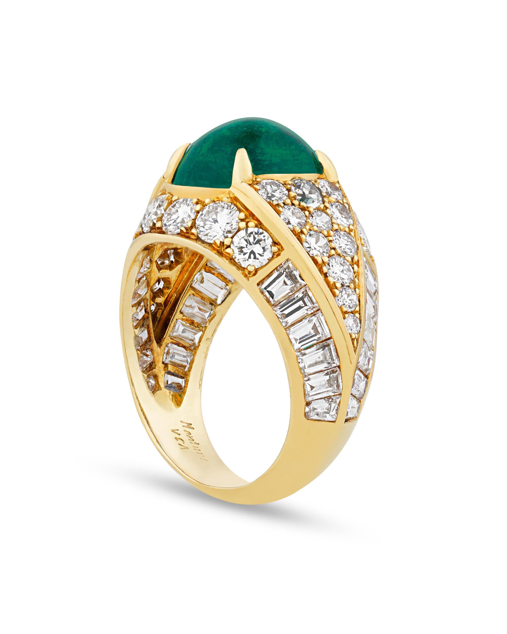 Modern Colombian Emerald Ring by Van Cleef & Arpels, 5.40 Carats