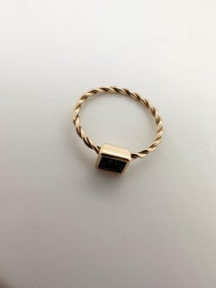 Colombian Emerald Stacking eternity ring 14KT gold