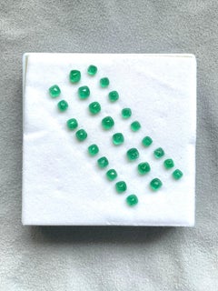 Colombian Emerald Sugarloaf Layout 21.68 Carats Natural Gemstone for jewelry