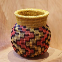 Colombian F Vase Hand-Braided