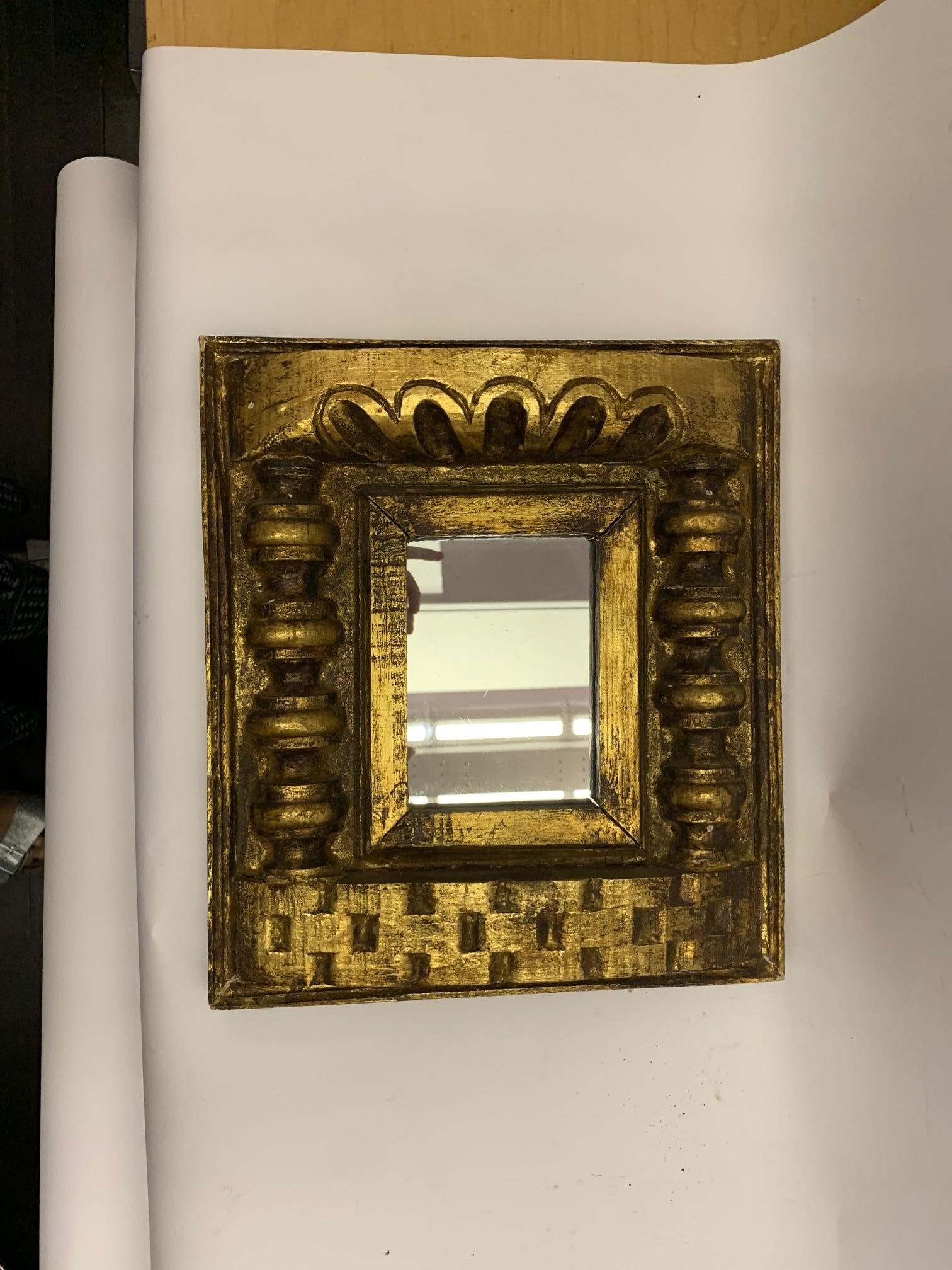 19th Century Colombian Gilded Wood Mirror