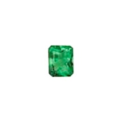 Colombian Octagonal Emerald, No Oil, Gübelin Certified