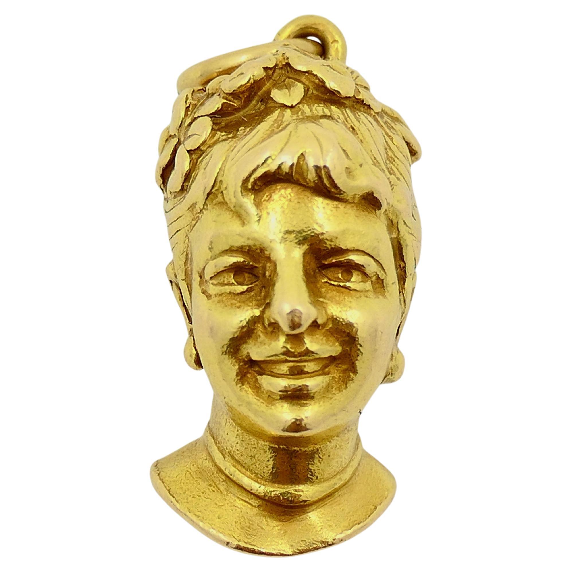Colombina Commedia dell'Arte Pendentif à breloques en or 18k