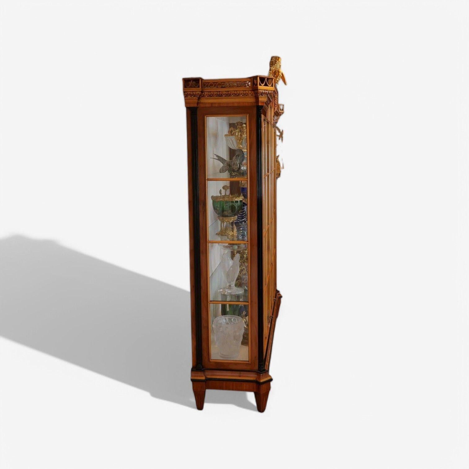 Colombo Mobili, Stile Biedermeier, Ciliegio, Vitrina, Mobile Curio, XX C. in vendita 2