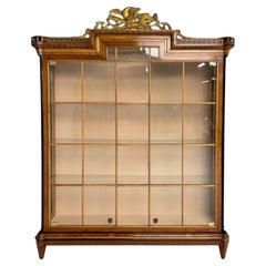 Colombo Mobili, Biedermeier Style, Cherrywood, Vitrine, Curio Cabinet, 20th C.