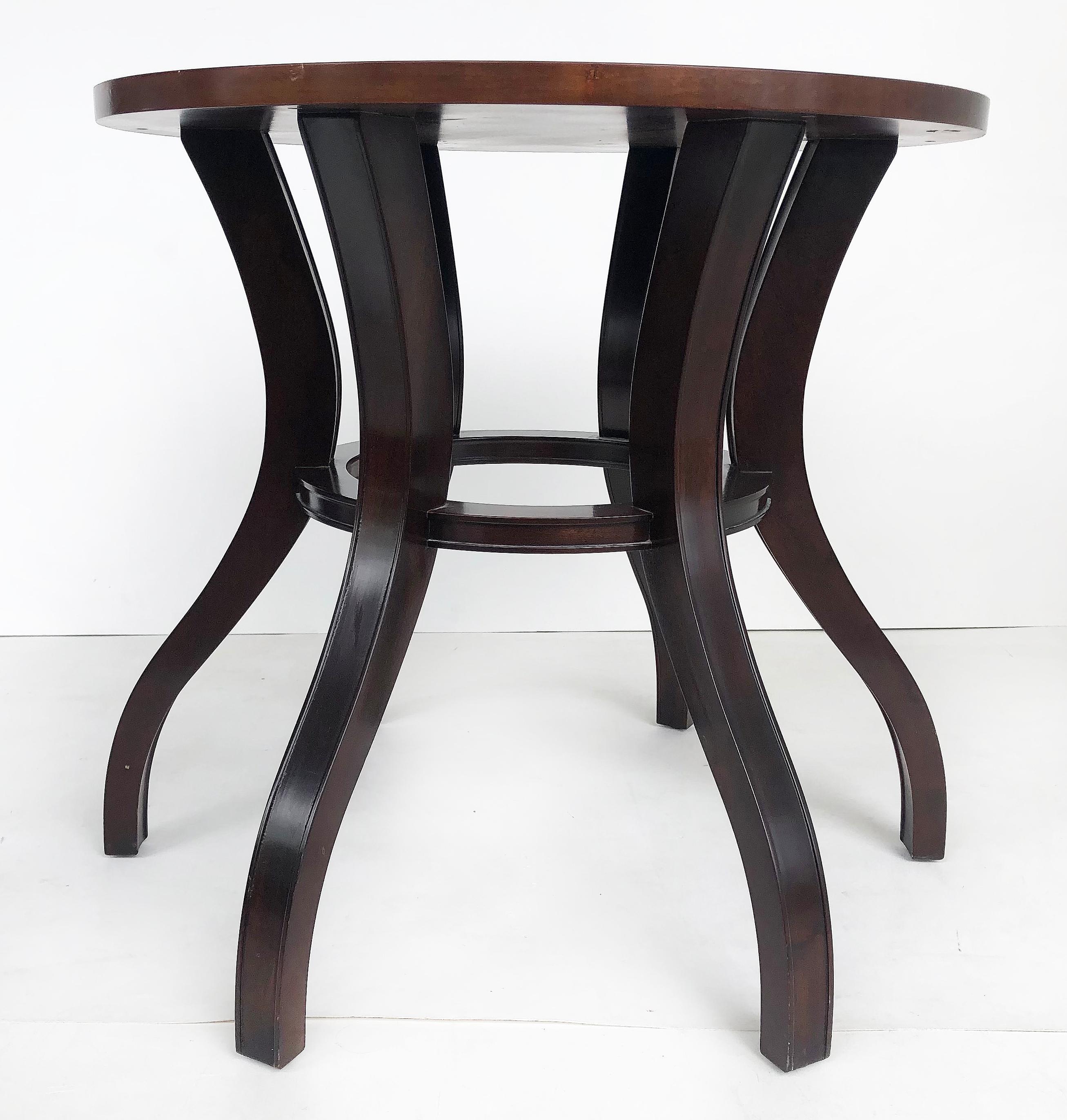 Colombo Mobili 'Italy', Baker Custom Square Dining Table in Mahogany For Sale 5