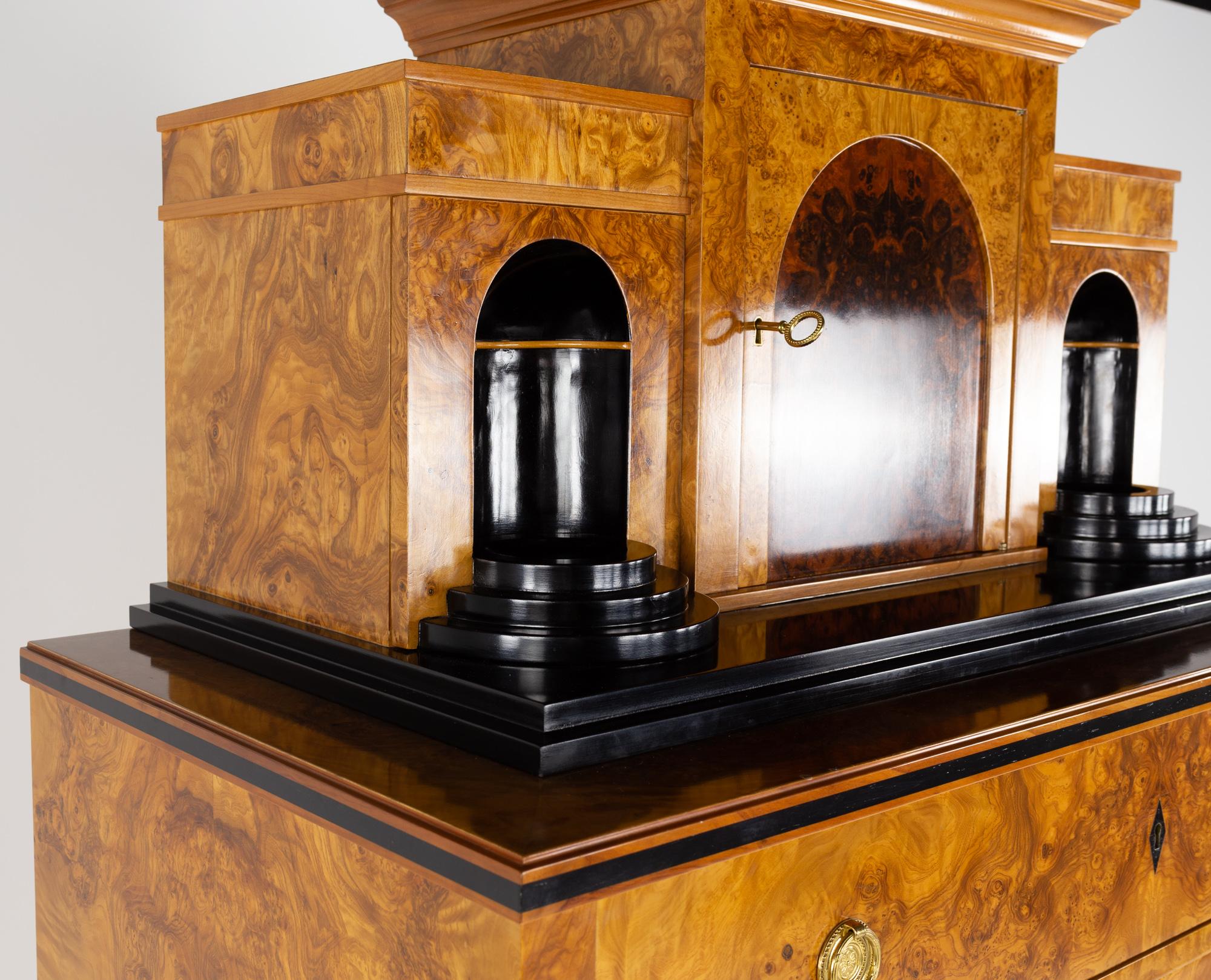 Colombo Mobili Burlwood Secretaire Abattant Siglo XXI y contemporáneo en venta