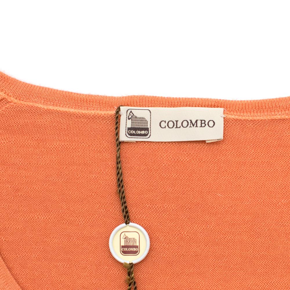 Orange Colombo Peach Cashmere Long sleeve Top - Size US 4 For Sale