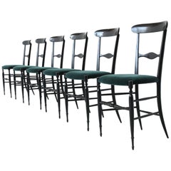 Colombo Sanguineti Campanino Chairs Chiavari, Italy, 1950