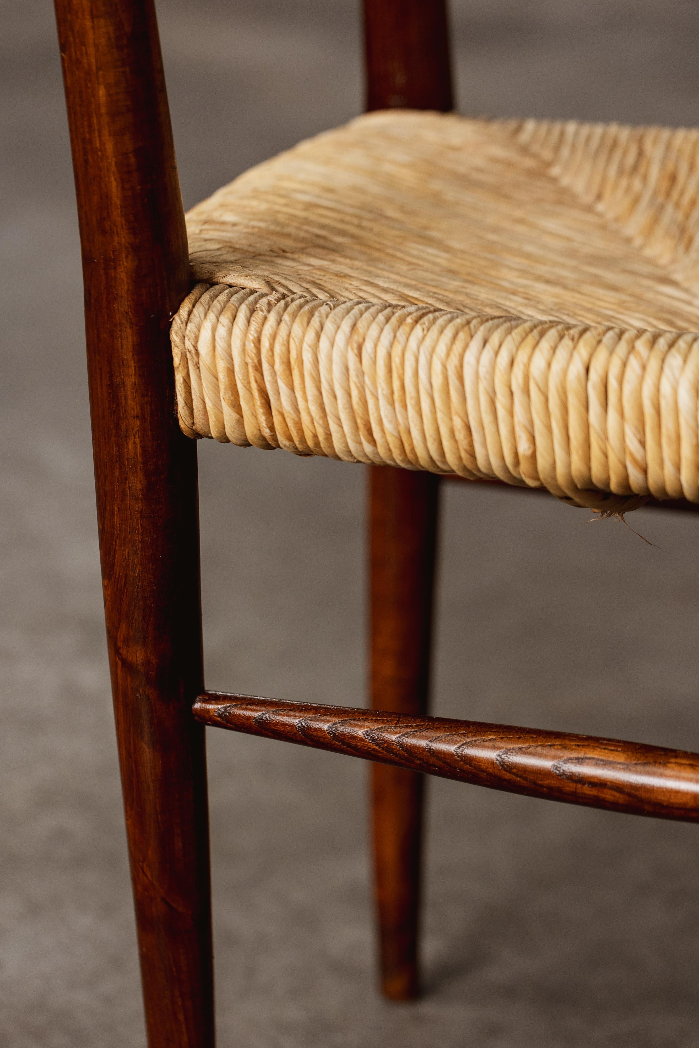 Mid-Century Modern Chaise de salle à manger Colombo Sanguineti Chiavarine, 1948 en vente