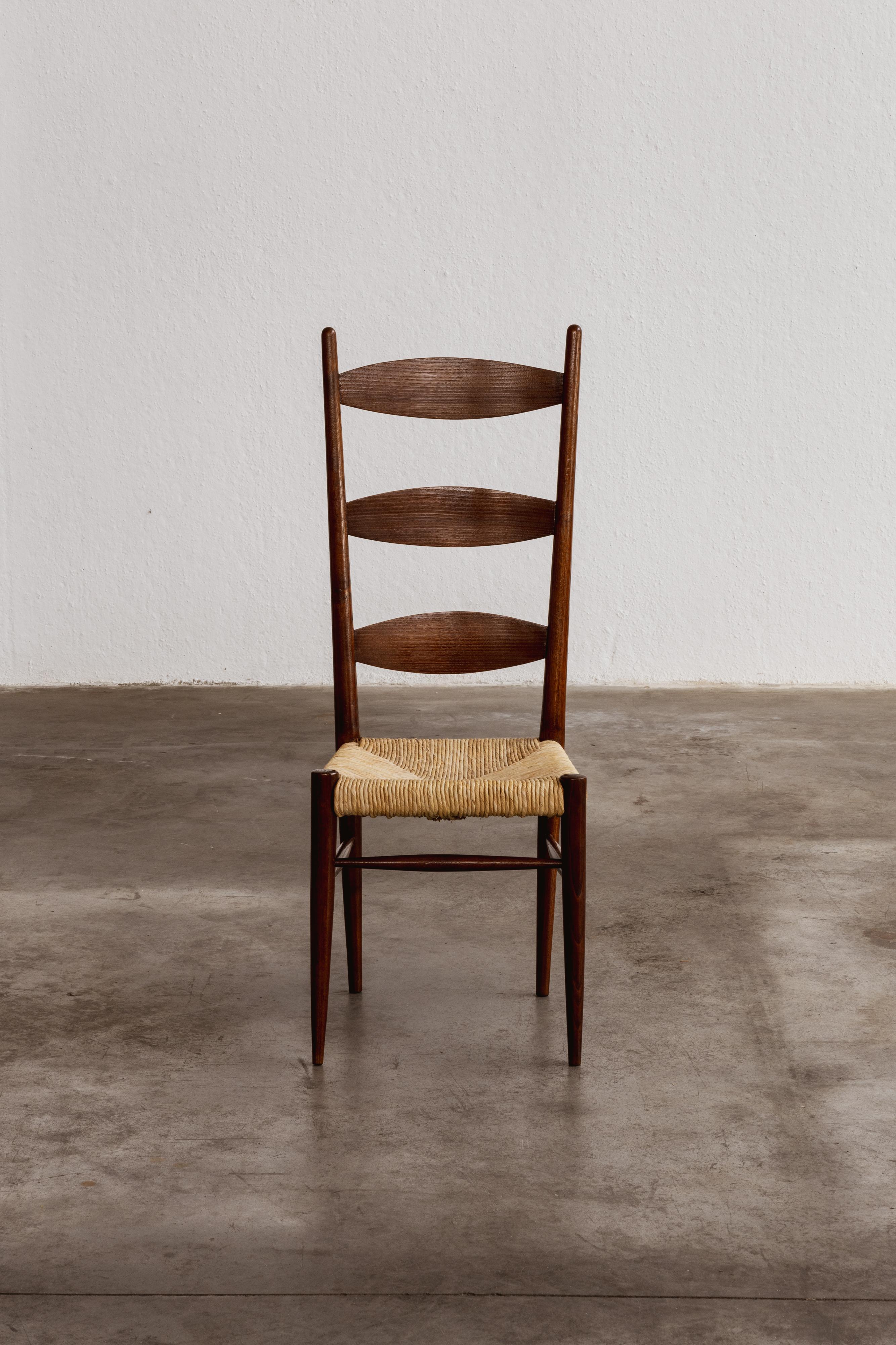 italien Chaise de salle à manger Colombo Sanguineti Chiavarine, 1948 en vente