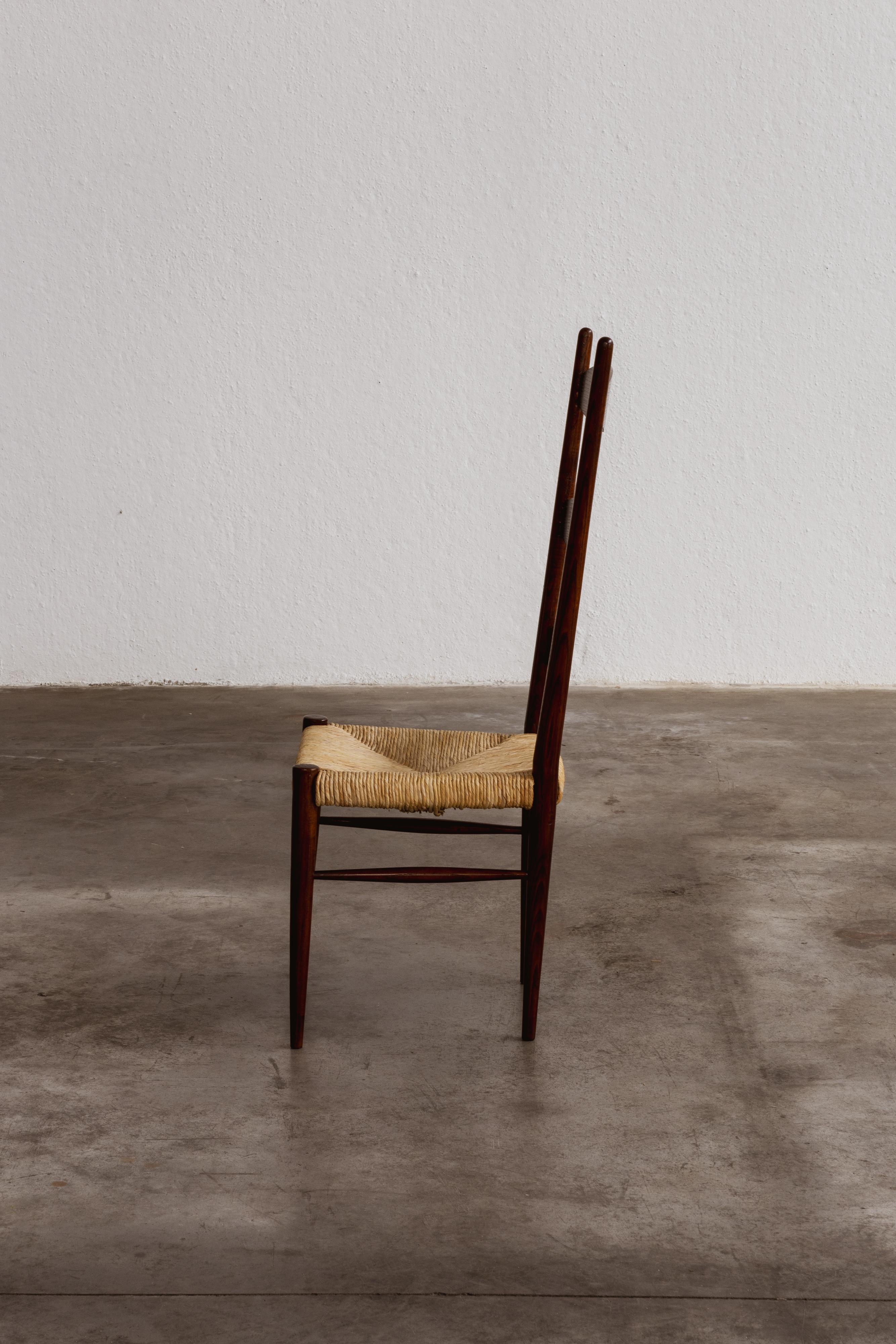 Milieu du XXe siècle Chaise de salle à manger Colombo Sanguineti Chiavarine, 1948 en vente