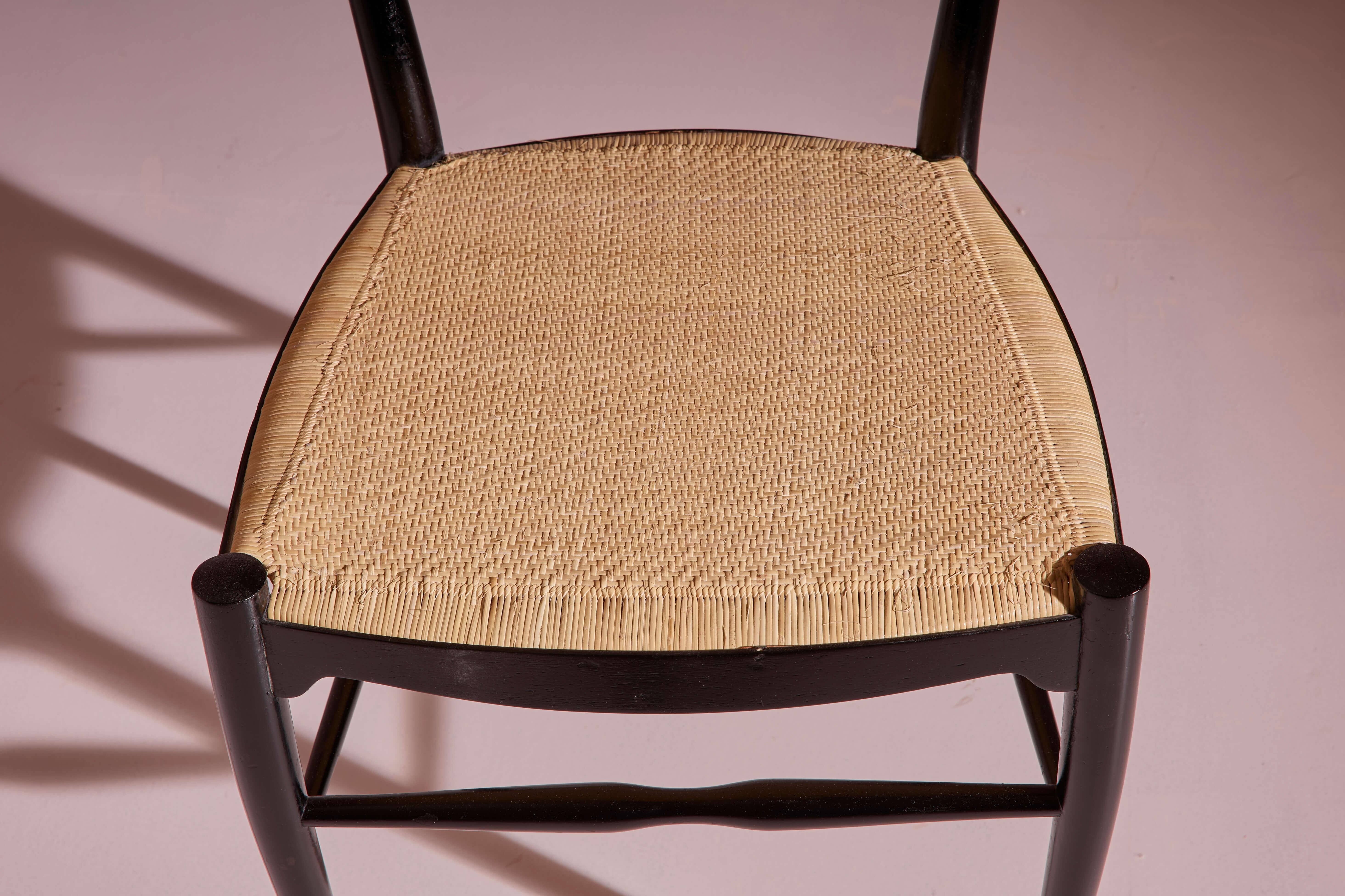 Ensemble de 10 chaises de salle à manger « Luciola » de Colombo Sanguineti, Chiavari, Italie, années 1960 en vente 2