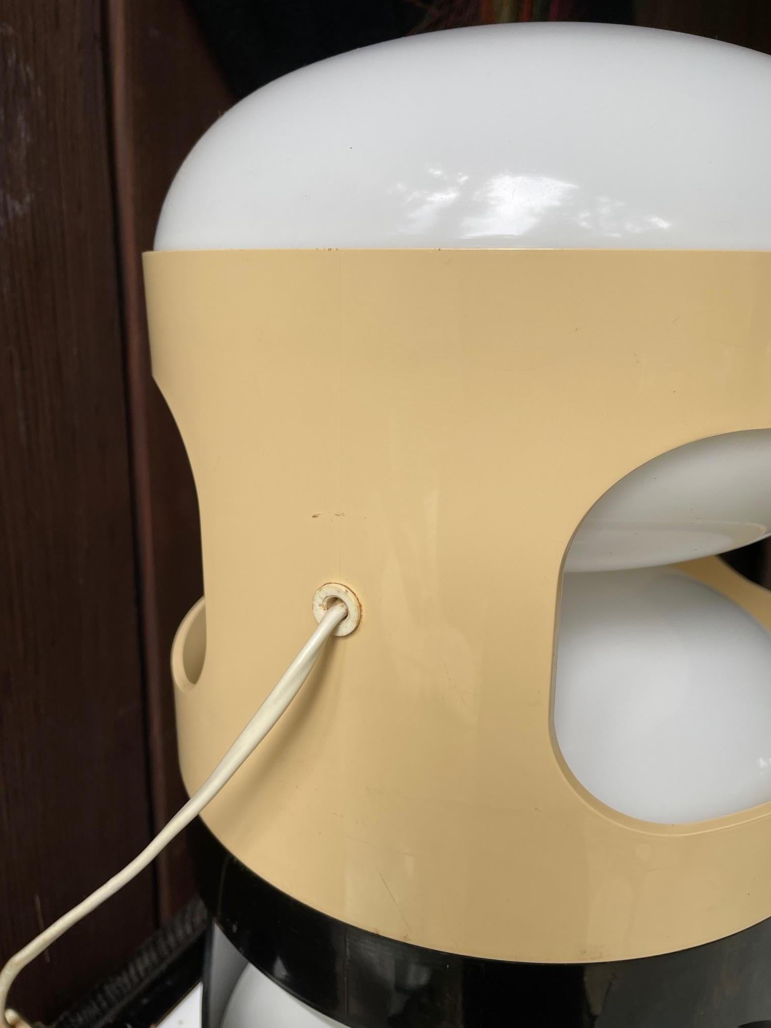 Colombo Sinjet 1970s Lampade impilabili Vintage Mid-Century Pop Art Epoca Psichedelica 2