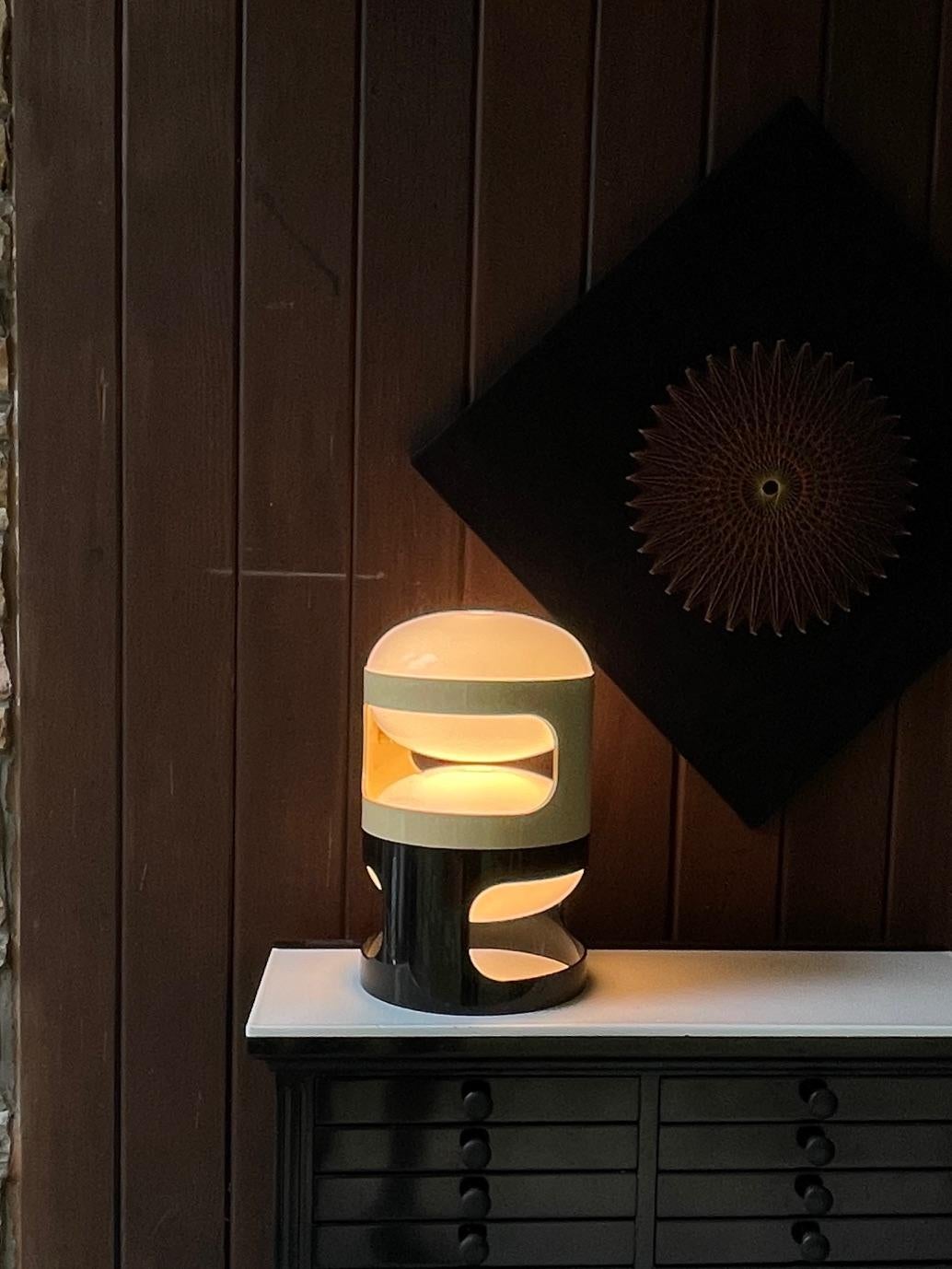 Italiano Colombo Sinjet 1970s Lampade impilabili Vintage Mid-Century Pop Art Epoca Psichedelica