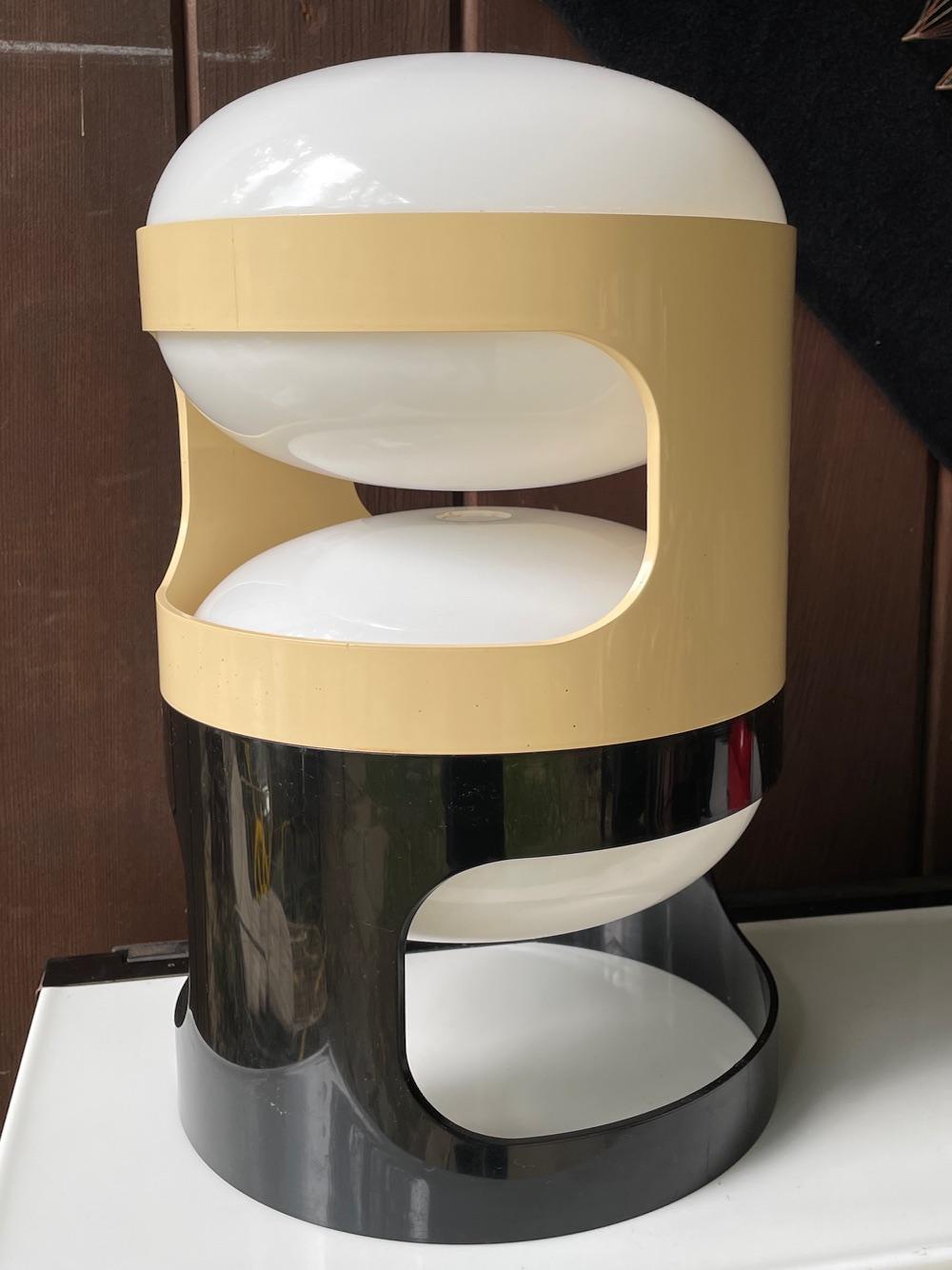 Fine XX secolo Colombo Sinjet 1970s Lampade impilabili Vintage Mid-Century Pop Art Epoca Psichedelica