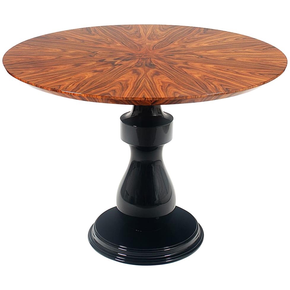 Colombos Padestal Table with Rosewood Veneer For Sale