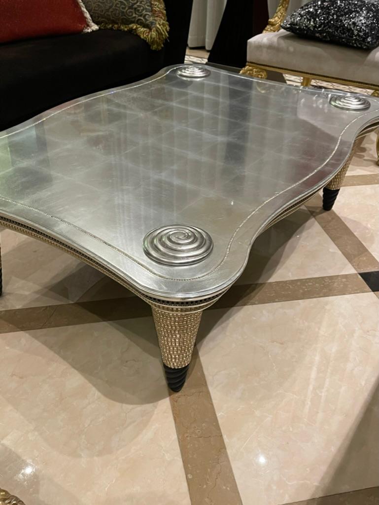 Colombostile Coffee Table with Swarovski Crystals, Handmade in Italy In Good Condition For Sale In Vaughan, ON