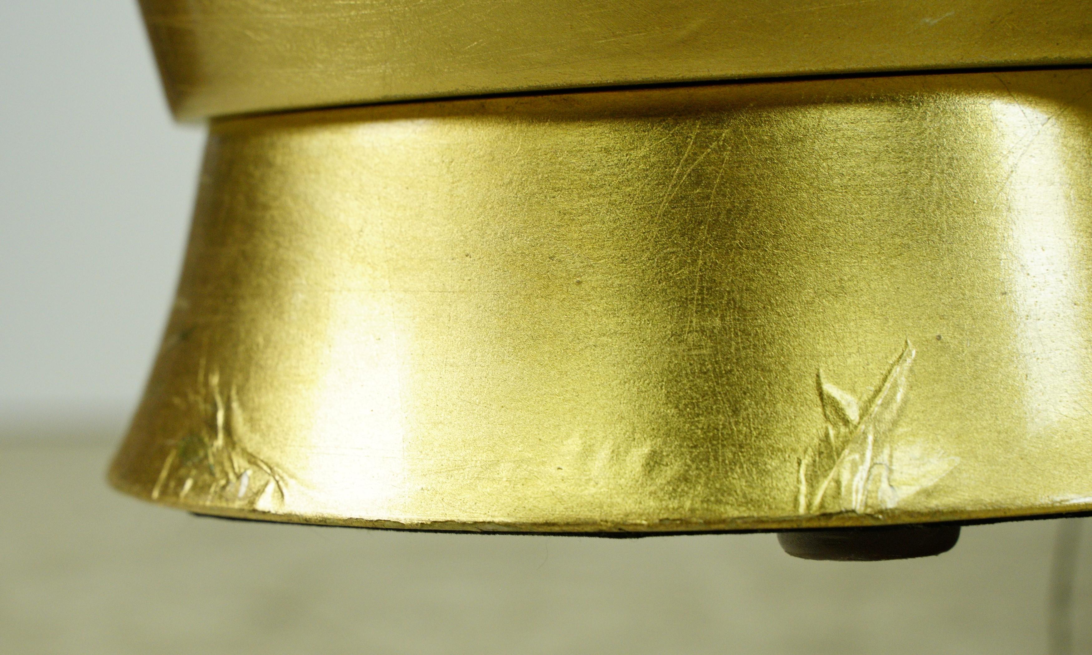 Colombostile Il Gusto Dei Principi Glass Gold Coffee Table Art Deco Style For Sale 8