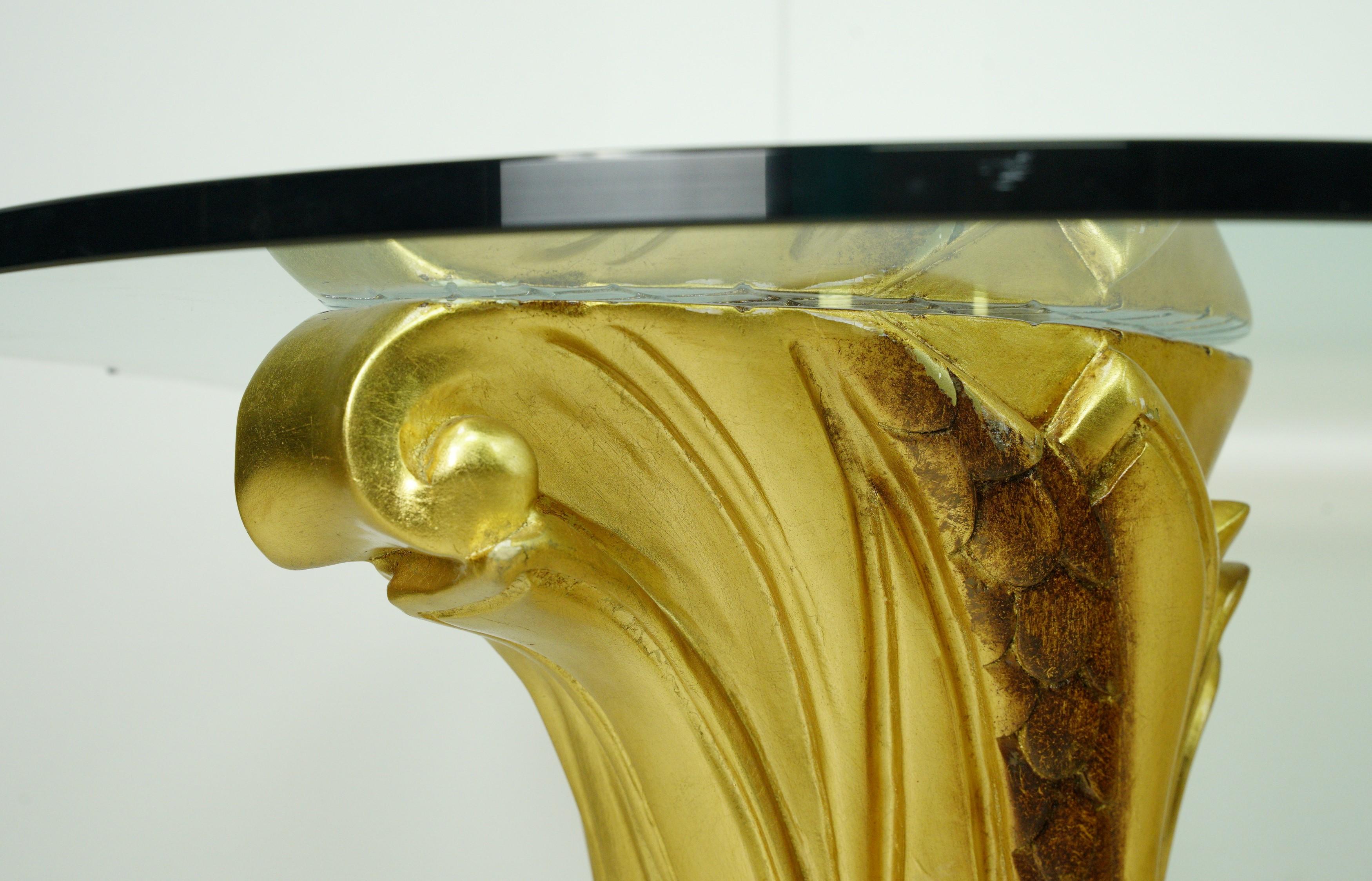 Colombostile Il Gusto Dei Principi Principi, Couchtisch aus Glas in Gold, Art déco-Stil im Angebot 2