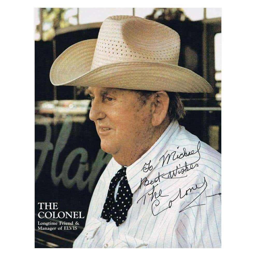 Colonel Tom Parker circa 1970s Autographed Color Photograph at 1stDibs ...