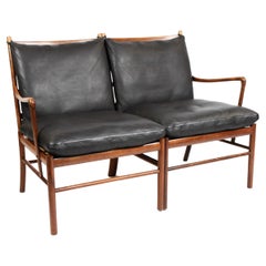 Colonial 2-Seat Sofa Model OW149-2 Made In Rosewood By Ole Wanscher From 1960s
